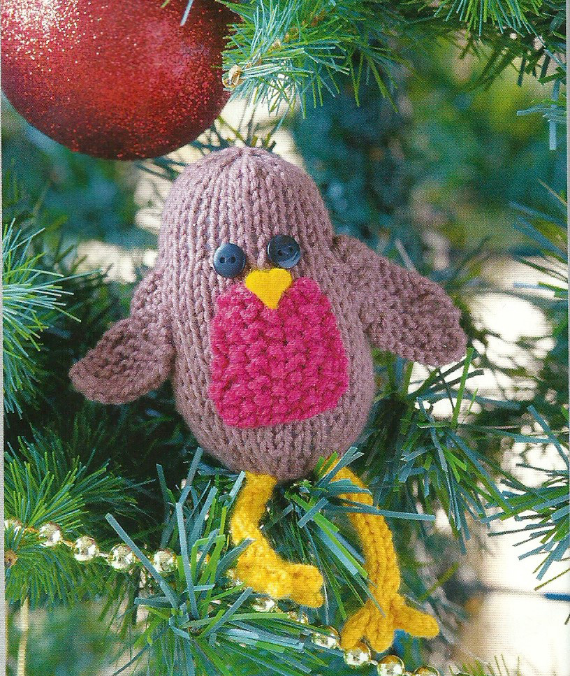 Rockin Robin Knit Christmas Decoration Simply Knitting