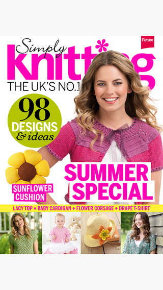 front cover issue 123 simply knitting