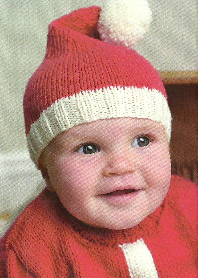santa baby hat knitted jane burns
