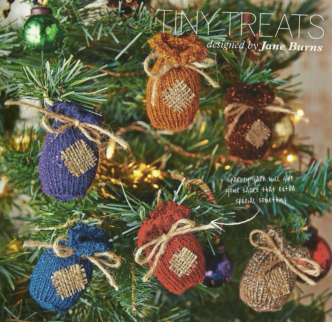 tiny treats tree gift bags knitted jane burns