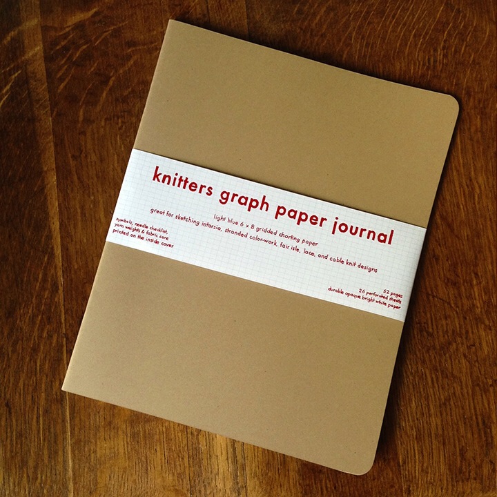Knitters Graph Paper Journal knitting gift idea