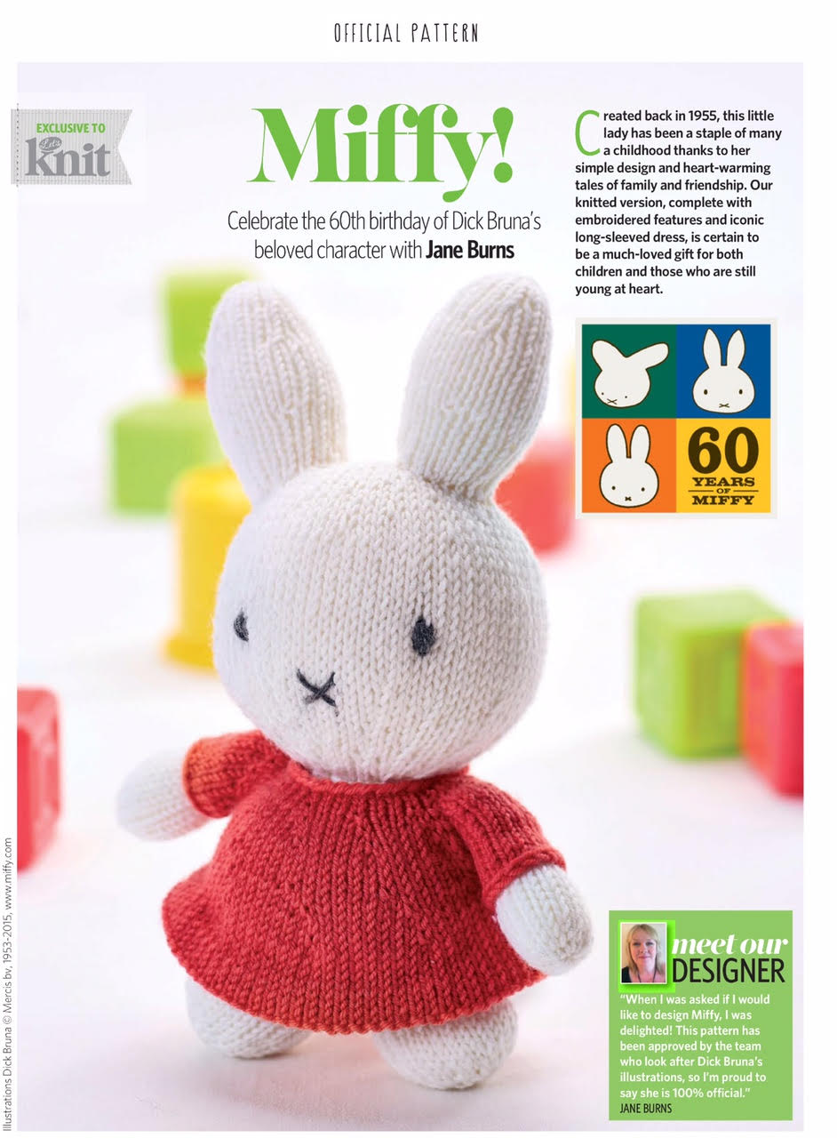 Miffy toy knitted jane burns