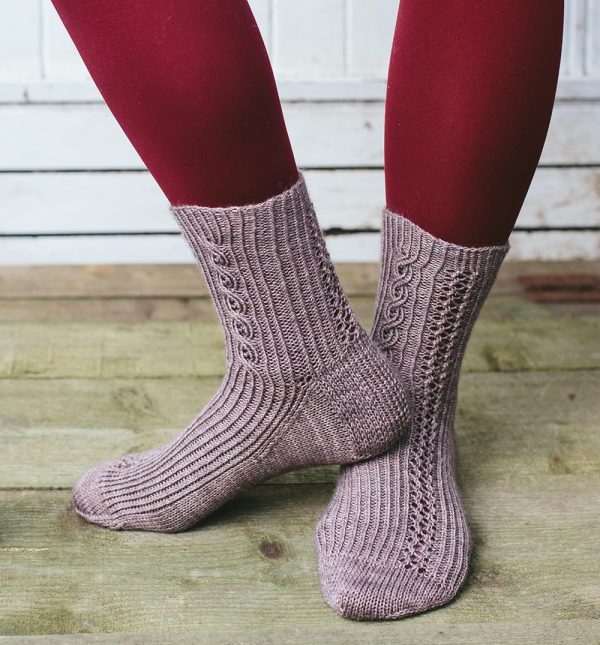 Drift Away, Lazy Sunday Knitted and Beaded Socks by Jane Burns
