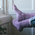 No Mind To Worry, Lazy Sunday Knitted and Beaded Socks by Jane Burns