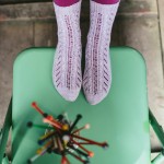 Nothing To Say, Lazy Sunday Knitted and Beaded Socks by Jane Burns