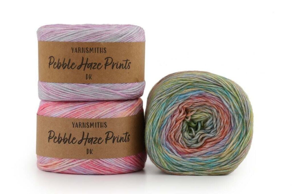 yarnsmiths pebble haze prints dk cotton acrylic yarn perfect for baby garments knit and crochet