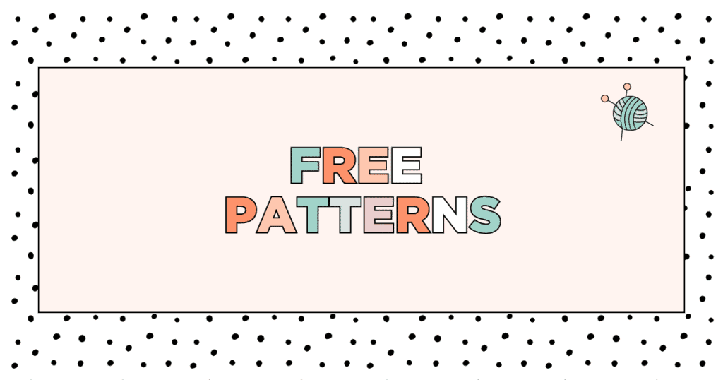 header image with the words free patterns for jane burns blog