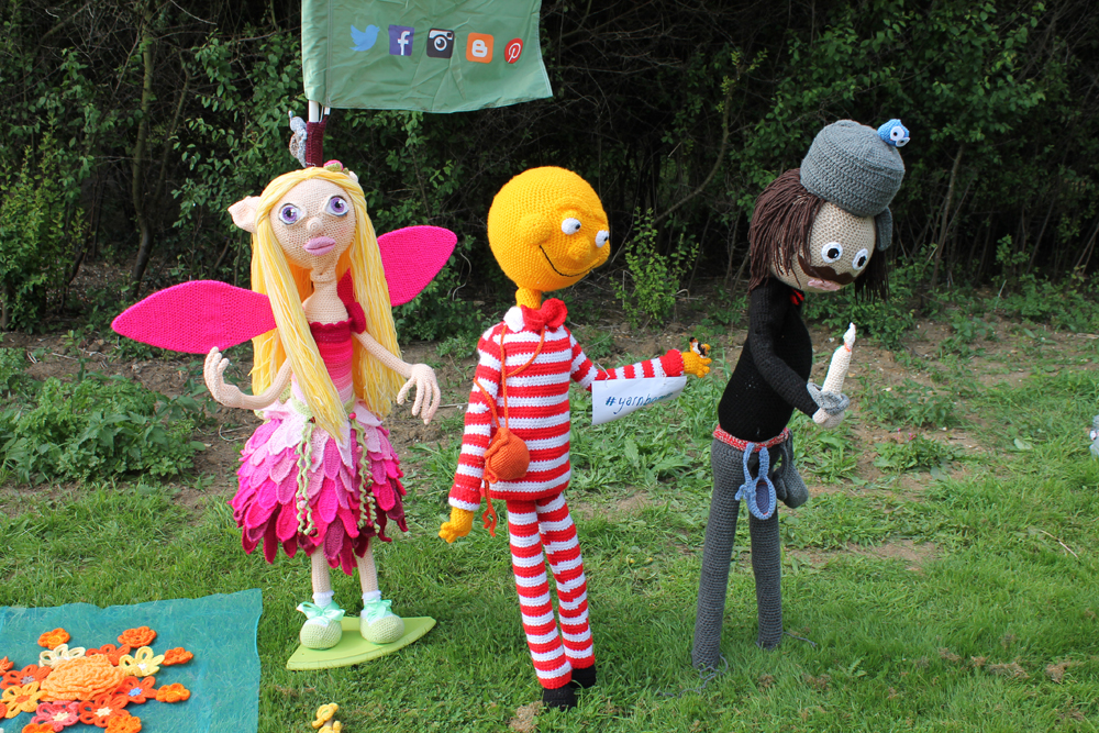 crochet fairytale characters at the crochet guiness world record count