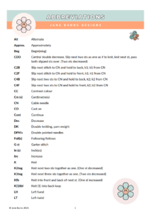 free abbreviations pdf download from jane burns