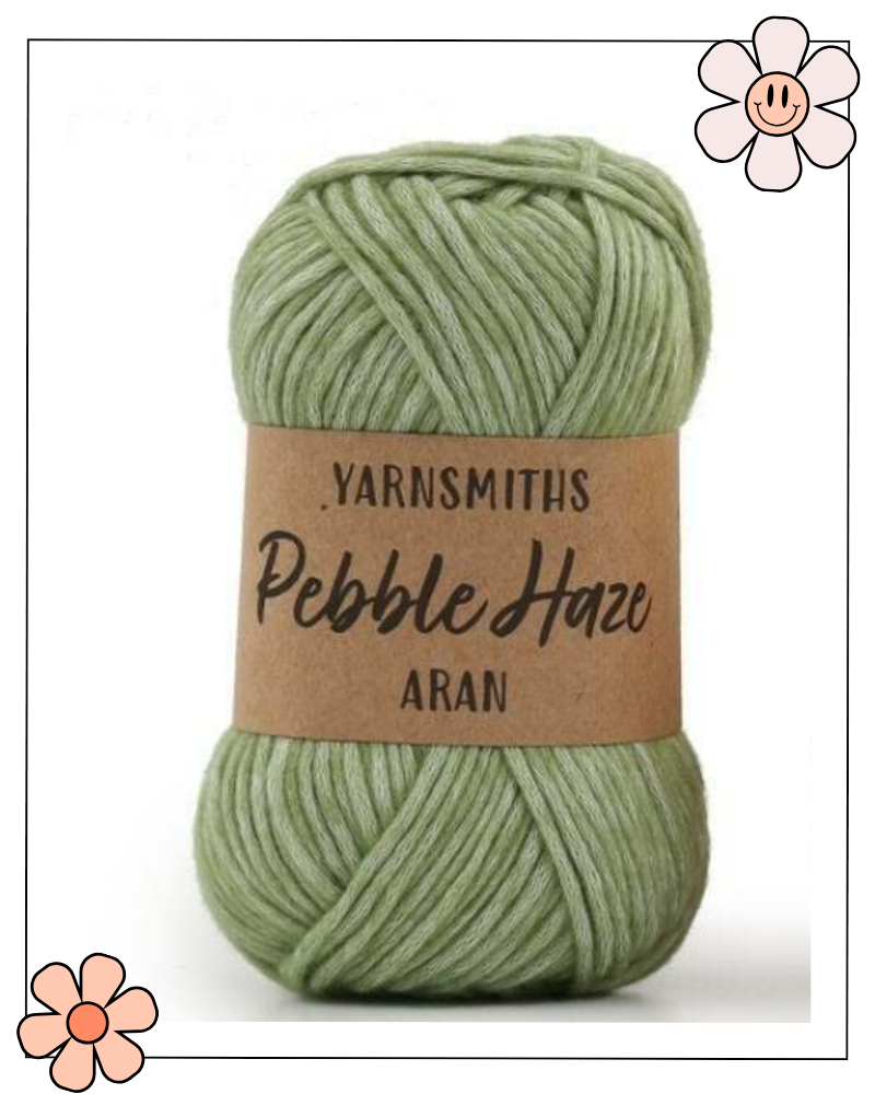 Yarnsmiths Pebble Haze Aran weight yarn perfect for baby and child garments 61% Cotton 39% Acrylic, knitting for babies approved