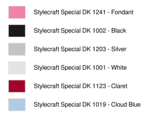 Free Nordic Baby Knitting Chart for Jumpers, Meet Sidney 3 Free Nordic baby knitting chart for baby jumper showing Sidney, a Christmas snowflake gnome in claret and white Stylecraft Special DK chart legend
