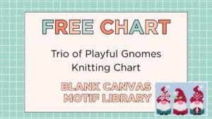 Free christmas gnome knitting patterns showing The Three Wise Gnomes, Pip Harold and Sidney on one baby jumper, Blank Canvas Baby Sweater