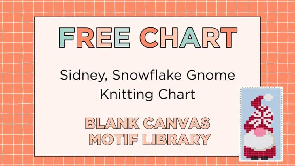 Free Baby Knitting Charts and Motifs: The Blank Canvas Motif Library 4 Free nordic baby knitting chart showing Sidney the snowflake gnome, designed for the Blank Canvas Baby Jumper