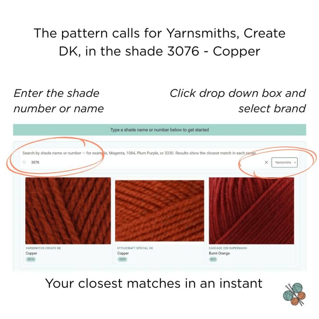 yarn substitution chart uk knitting yarn shade comparison tool how to use demo by jane burns