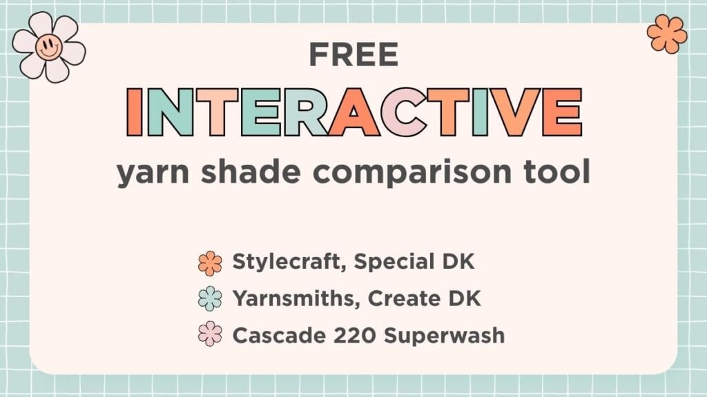 yarn substitution chart for UK knitting yarn shade comparison tool jane burns