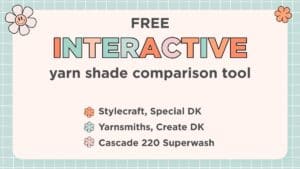 yarn substitution chart for UK knitting yarn shade comparison tool jane burns