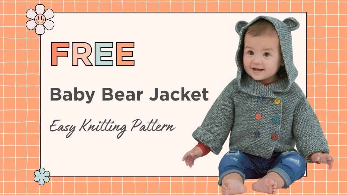 Free Baby Bear Cardigan Knitting Pattern, Meet Billy Bear
