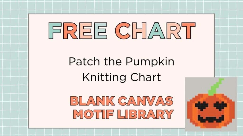 Free pumpkin knitting chart for baby jumper, Patch the pumpkin, beginner halloween knitting motif
