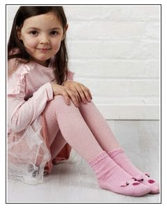 Knitted pig socks for kids